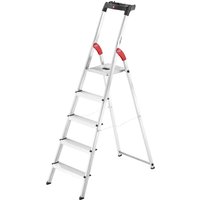 Hailo L60 StandardLine, Alu-Sicherheits-Stehleiter, 5 Stufen