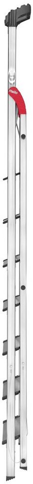 Hailo Stehleiter L80 ComfortLine, Alu-Sicherheits-Stehleiter 8 Stufen – Bild 3 von 5