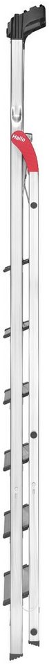 Hailo Stehleiter L80 ComfortLine, Alu-Sicherheits-Stehleiter 7 Stufen – Bild 3 von 5