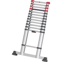 Hailo Teleskopleiter FlexLine, Alu-Sicherheits-Teleskopleiter 13 Sprossen