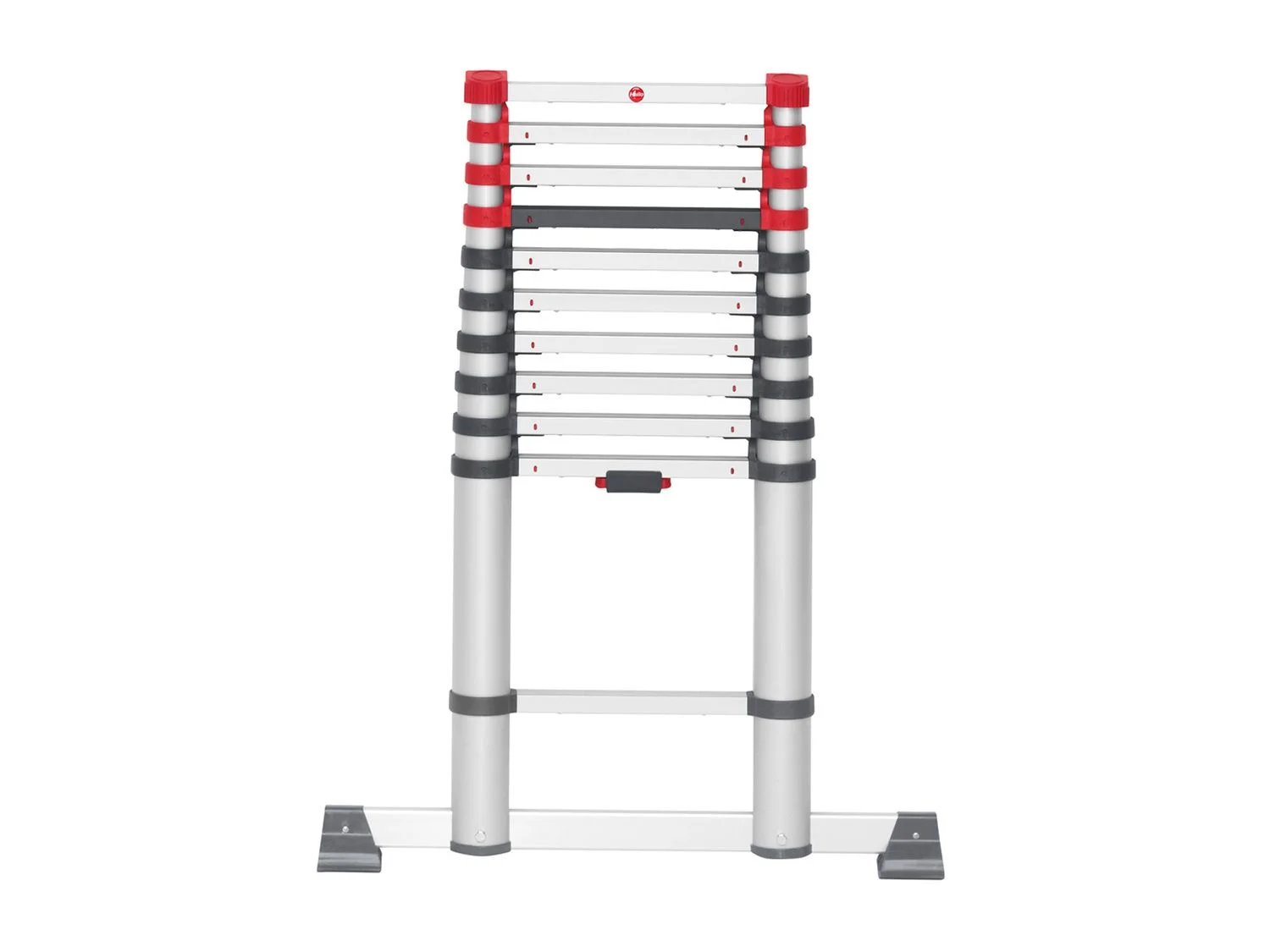 Hailo Teleskopleiter FlexLine, Alu-Sicherheits-Teleskopleiter 11 Sprossen – Bild 2 von 4