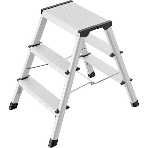 Hailo Trittleiter 'D60 StandardLine', 2 x 3 Stufen, aus Aluminium