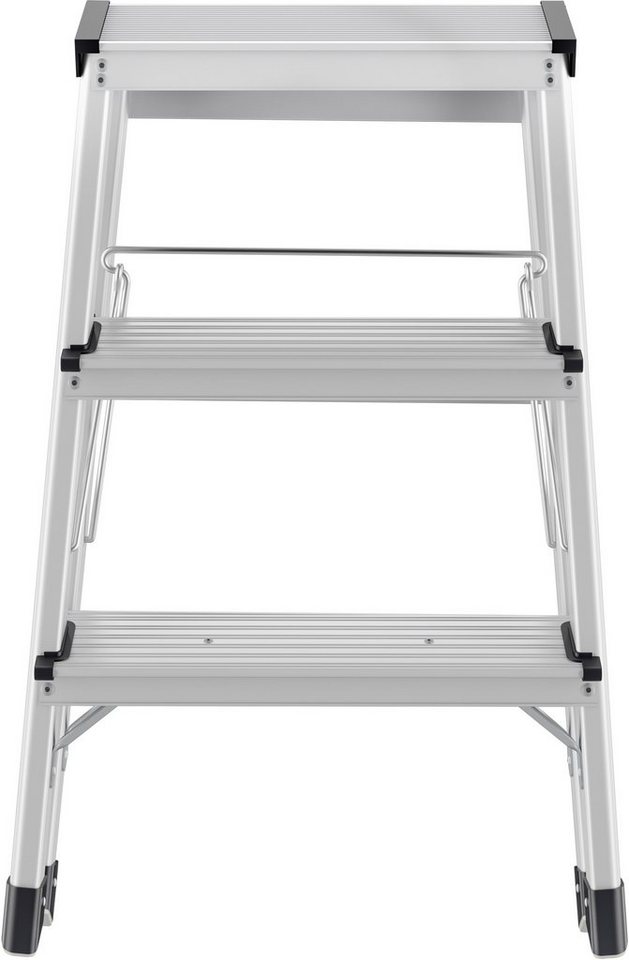 Hailo Trittleiter 'D60 StandardLine', 2 x 3 Stufen, aus Aluminium – Bild 2 von 5