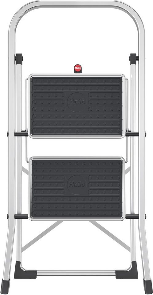 Hailo Trittleiter "K70 StandardLine", 2 Stufen, aus Aluminium – Bild 2 von 5
