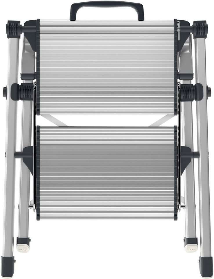 Hailo Trittleiter MK80 ComfortLine, 2-stufig, Aluminium – Bild 2 von 5
