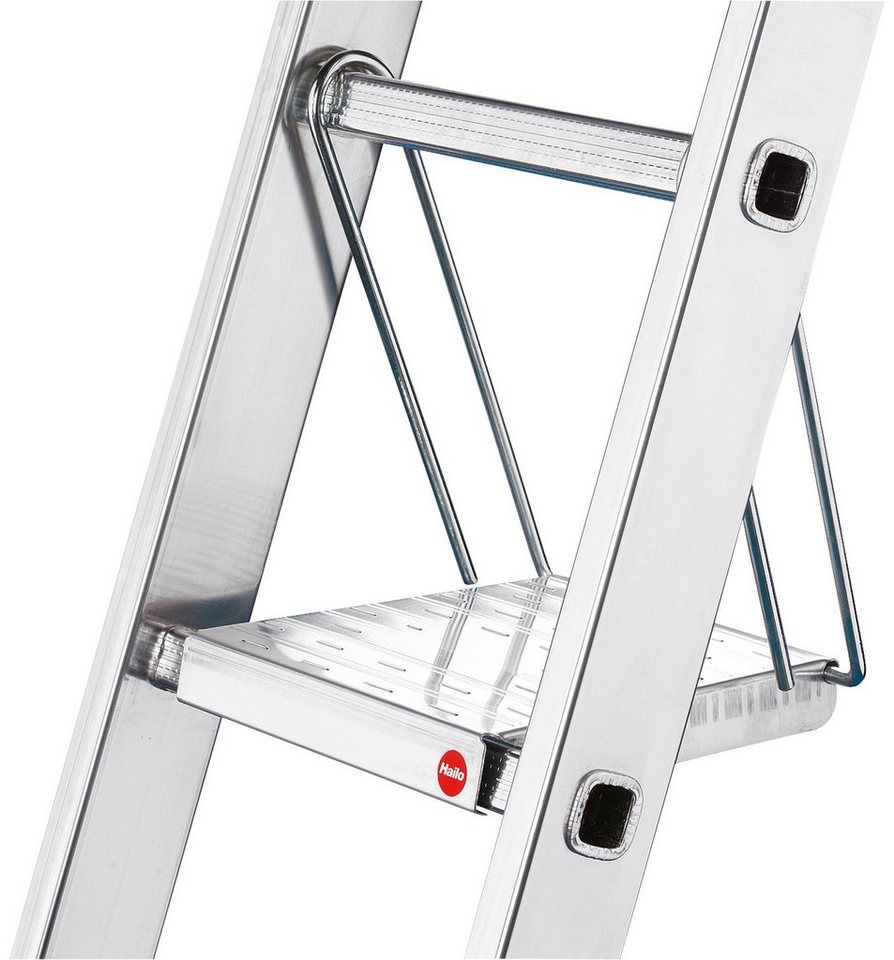 Hailo Vielzweckleiter HobbyStep combi (Set), Aluminium Kombileiter 3-teilig 3x12 Sprossen – Bild 5 von 5