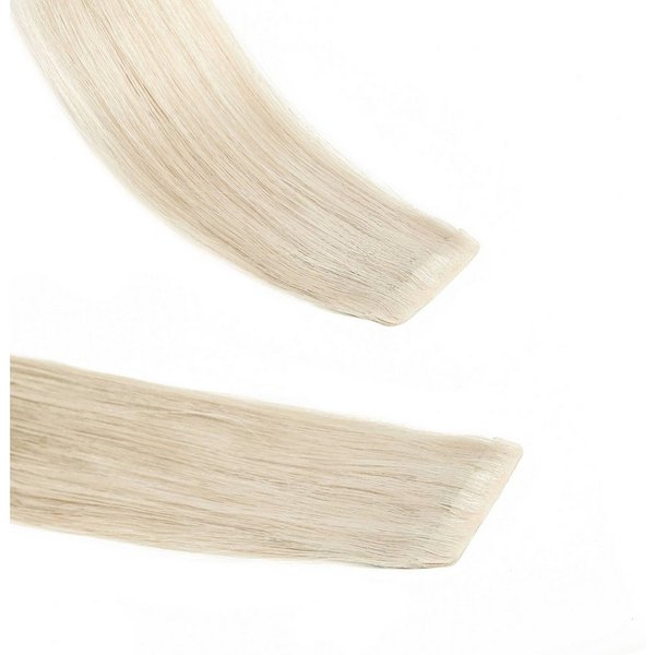 hair2heart Echthaar-Extension Invisible Tape Extensions - Premium #10/1 Hell-Lichtblond Asch 50cm