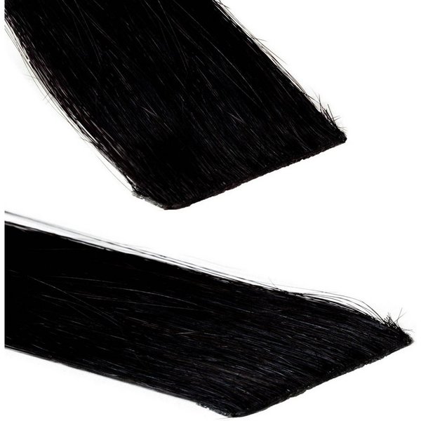 hair2heart Echthaar-Extension Invisible Tape Extensions - Premium #2/0 Schwarz 60cm