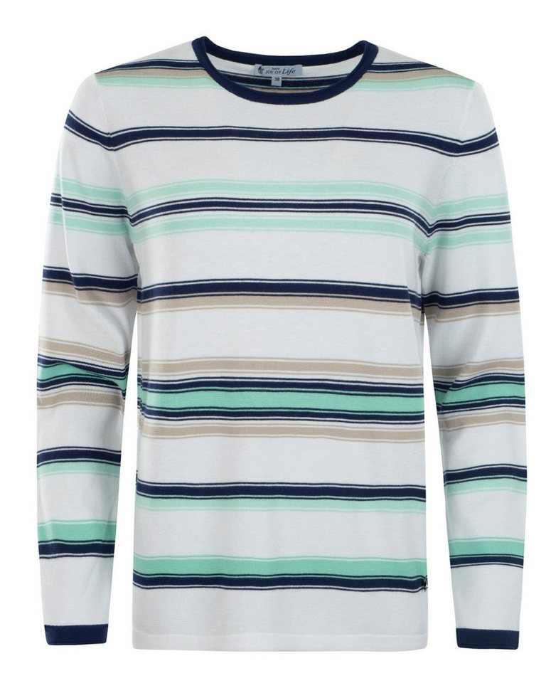 Hajo Rundhalspullover Damen Pullover, Feinstrick, Streifenlook – Bild 3 von 4