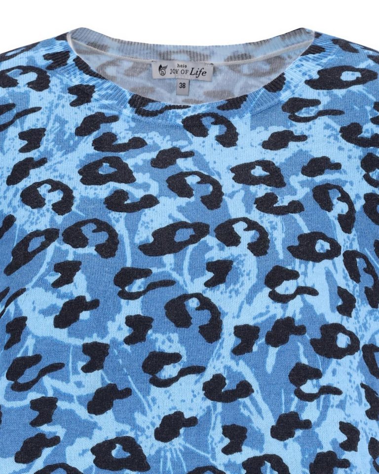 Hajo Rundhalspullover Pullover mit Animalprint – Bild 4 von 5