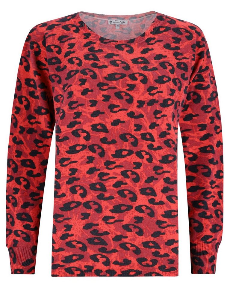 Hajo Rundhalspullover Pullover mit Animalprint – Bild 5 von 5