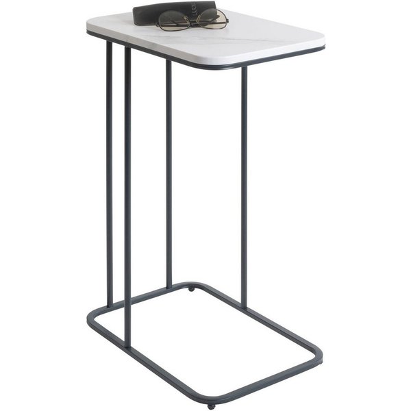 HAKU Beistelltisch Sofatisch, Wohnzimmertisch (1-St), rechteckig - aus Metall Anthrazit B/T/H 45/30/67 cm