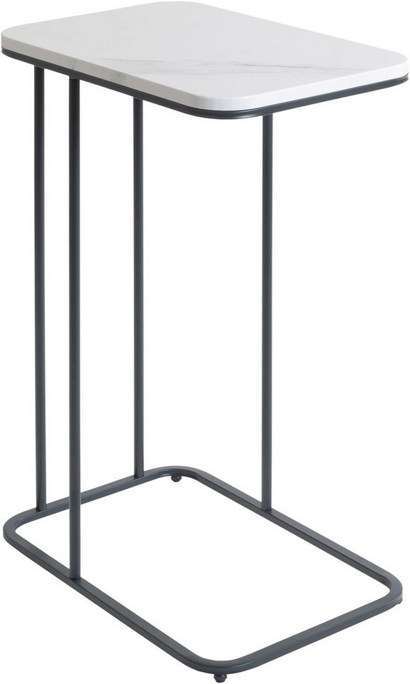 HAKU Beistelltisch Sofatisch, Wohnzimmertisch (1-St), rechteckig - aus Metall Anthrazit B/T/H 45/30/67 cm – Bild 3 von 5