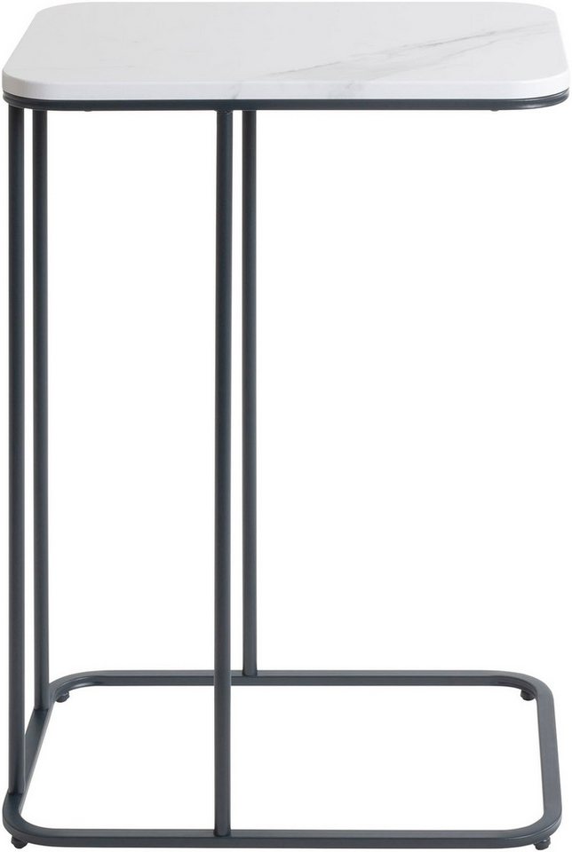 HAKU Beistelltisch Sofatisch, Wohnzimmertisch (1-St), rechteckig - aus Metall Anthrazit B/T/H 45/30/67 cm – Bild 4 von 5