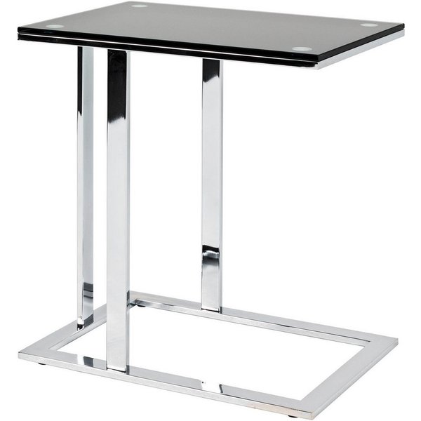 HAKU Beistelltisch Sofatisch, Wohnzimmertisch (1-St), rechteckig - aus Metall Silber B/T/H 54/37/58 cm