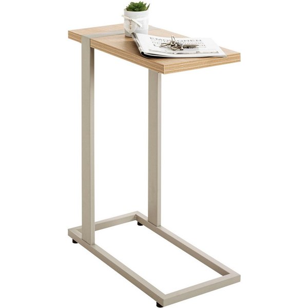 HAKU Beistelltisch Sofatisch, Wohnzimmertisch (1-St), rechteckig - aus Holzwerkstoff Braun B/T/H 24/49/64 cm