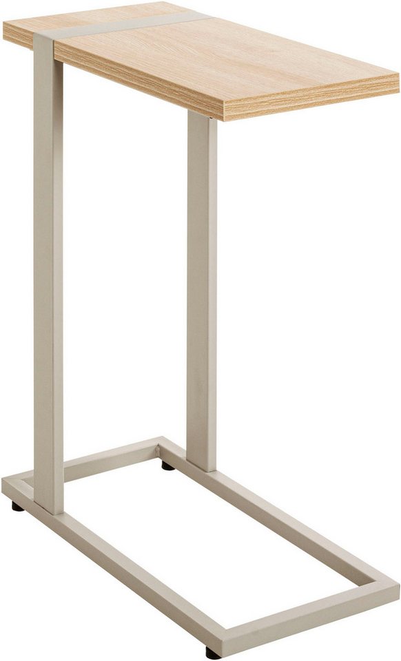 HAKU Beistelltisch Sofatisch, Wohnzimmertisch (1-St), rechteckig - aus Holzwerkstoff Braun B/T/H 24/49/64 cm – Bild 4 von 5