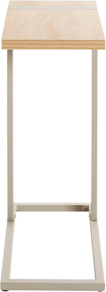 HAKU Beistelltisch Sofatisch, Wohnzimmertisch (1-St), rechteckig - aus Holzwerkstoff Braun B/T/H 24/49/64 cm – Bild 5 von 5
