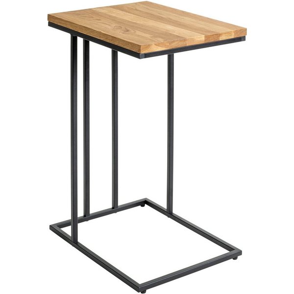 HAKU Beistelltisch Sofatisch, Wohnzimmertisch (1-St), rechteckig - aus Massivholz Braun B/T/H 35/46/68 cm