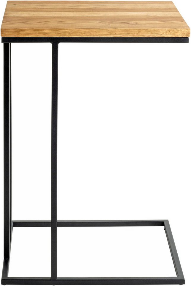 HAKU Beistelltisch Sofatisch, Wohnzimmertisch (1-St), rechteckig - aus Massivholz Braun B/T/H 35/46/68 cm – Bild 5 von 5