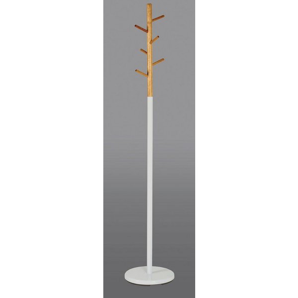 HAKU Garderobenständer Kleiderständer, Standgarderobe, rund - aus Massivholz Braun - Ø/H 30/173 cm