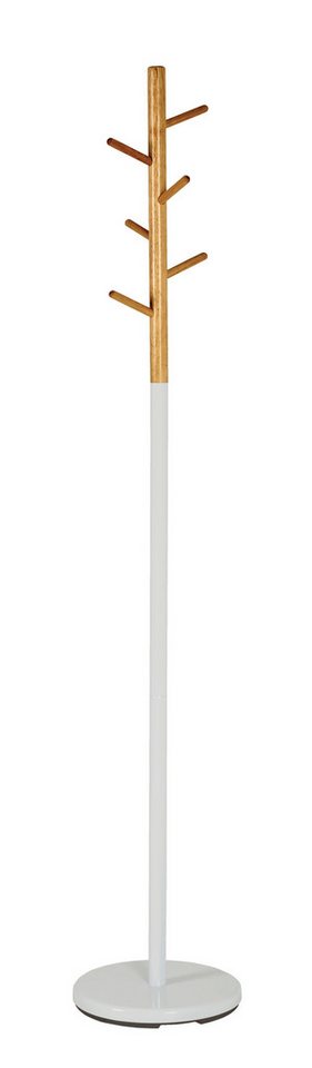 HAKU Garderobenständer Kleiderständer, Standgarderobe, rund - aus Massivholz Braun - Ø/H 30/173 cm – Bild 2 von 5