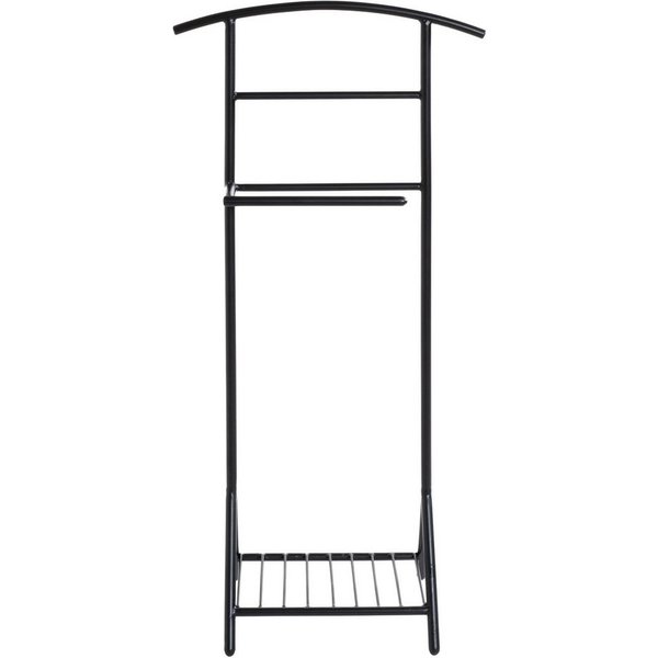 HAKU Herrendiener Anzugständer, Dressboy, Kleiderboy, Kleiderbutler, Stiller Diener, (1 St), freiform - aus Metall schwarz -B/T/H 45/26/101 cm