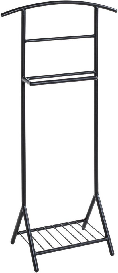 HAKU Herrendiener Anzugständer, Dressboy, Kleiderboy, Kleiderbutler, Stiller Diener, (1 St), freiform - aus Metall schwarz -B/T/H 45/26/101 cm – Bild 3 von 5