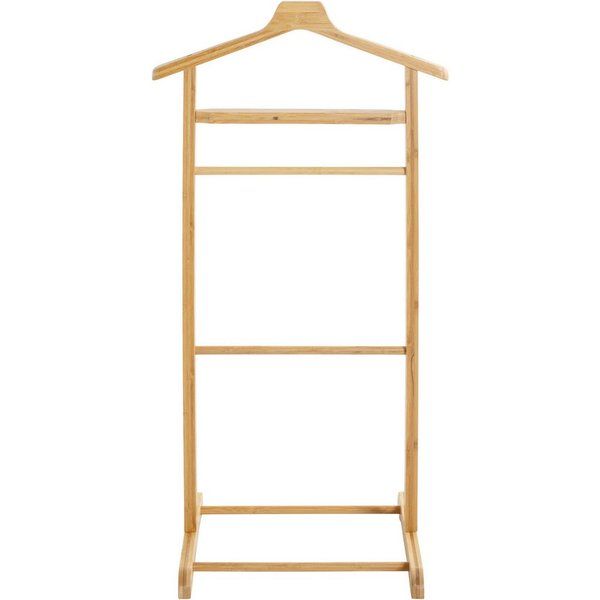 HAKU Herrendiener Anzugständer, Dressboy, Kleiderboy, Kleiderbutler, Stiller Diener, (1 St), freiform - aus Bambus natur -B/T/H 48/36/97 cm