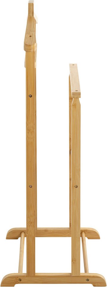 HAKU Herrendiener Anzugständer, Dressboy, Kleiderboy, Kleiderbutler, Stiller Diener, (1 St), freiform - aus Bambus natur -B/T/H 48/35/96 cm – Bild 5 von 5