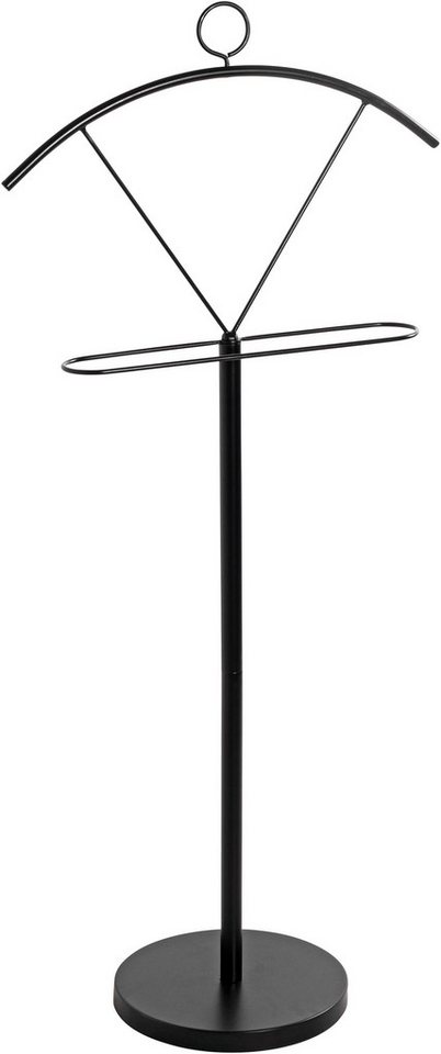 HAKU Herrendiener Anzugständer, Dressboy, Kleiderboy, Kleiderbutler, Stiller Diener, (1 St), freiform - aus Metall schwarz -B/T/H 51/28/117 cm – Bild 4 von 5