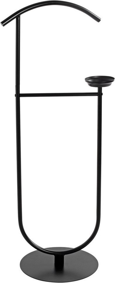 HAKU Herrendiener Anzugständer, Dressboy, Kleiderboy, Kleiderbutler, Stiller Diener, (1 St), freiform - aus Metall schwarz -B/T/H 45/34/116 cm – Bild 4 von 5