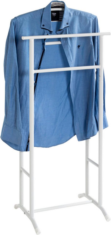 HAKU Herrendiener Anzugständer, Dressboy, Kleiderboy, Kleiderbutler, Stiller Diener, (1 St), Freiform - aus Metall -B/T/H 48/36/107 cm – Bild 2 von 5