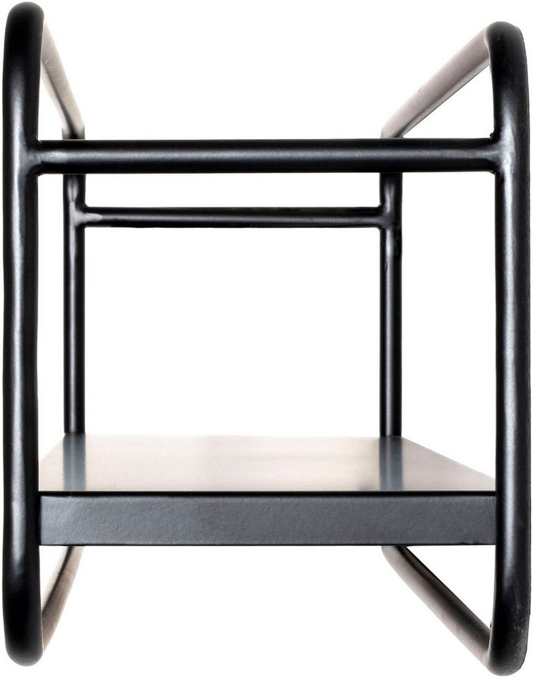 HAKU Wandregal Hängeregal, Wandboard, rechteckig - aus Metall Schwarz - B/T/H 60/15/20 cm – Bild 4 von 5