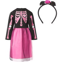 Halloween Kinder Kostüm (Skelett, 134/140)