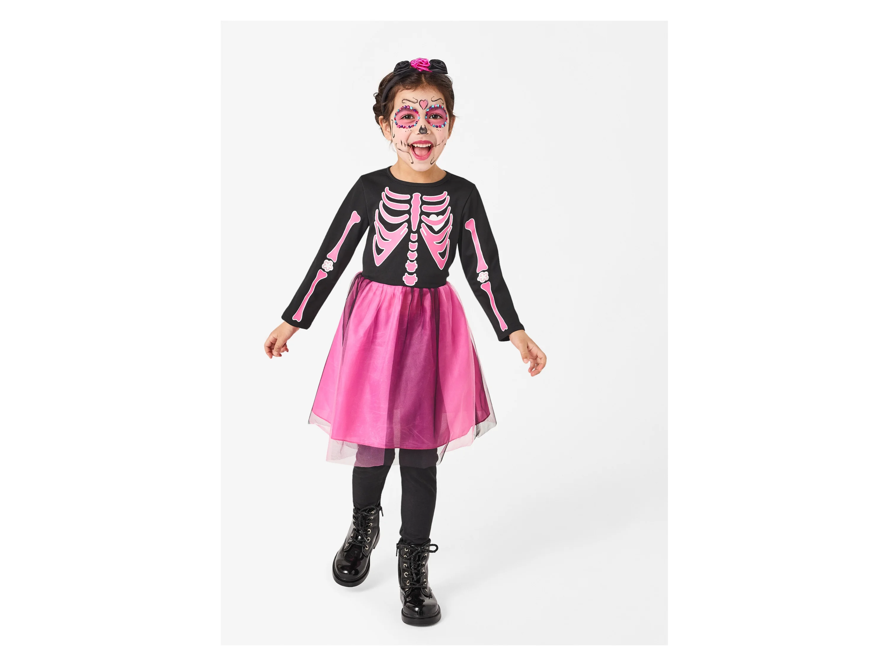Halloween Kinder Kostüm (Skelett, 134/140) – Bild 2 von 4