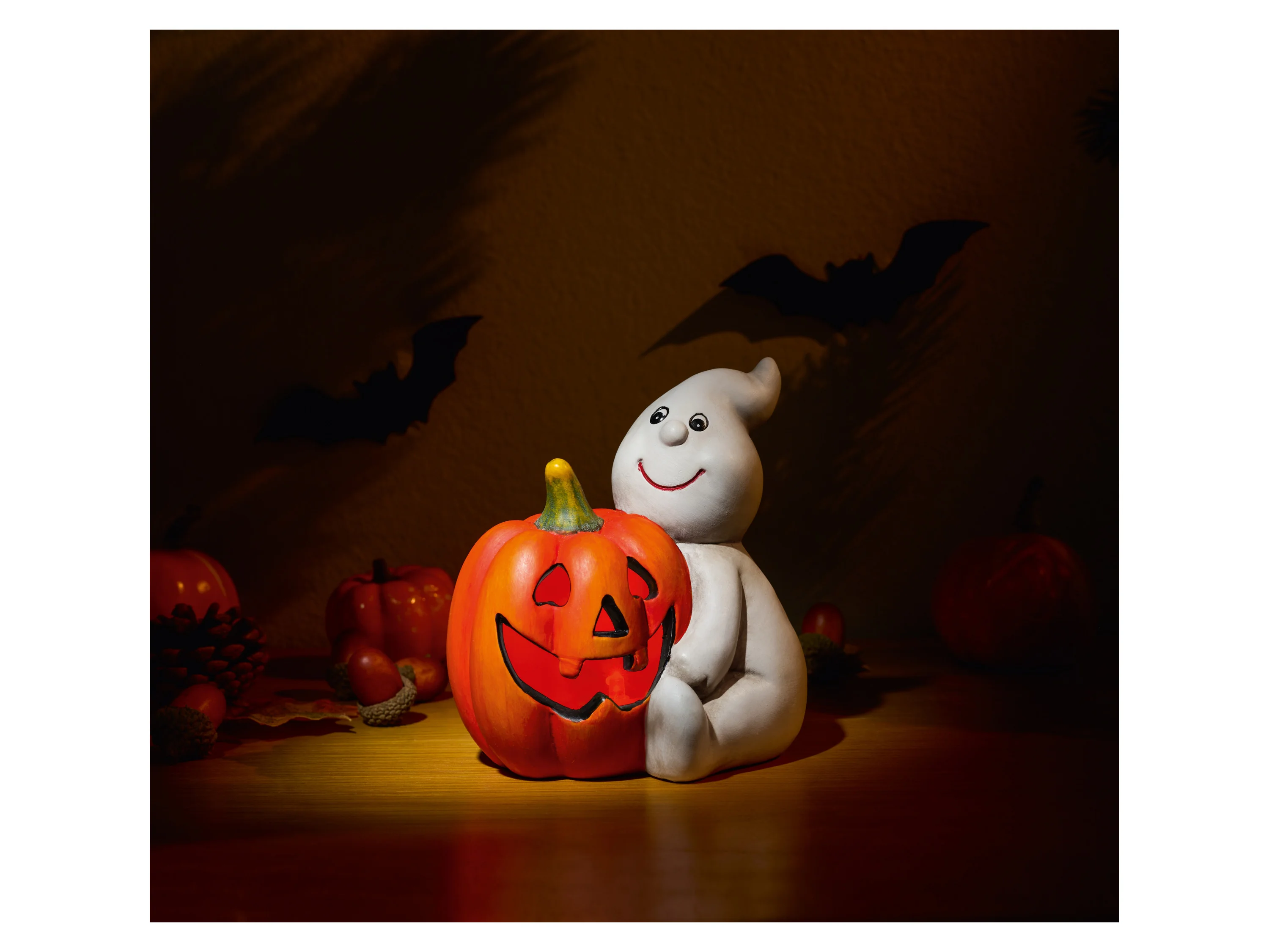 Halloween LED-Dekoration (Kürbis/Geist) – Bild 2 von 4