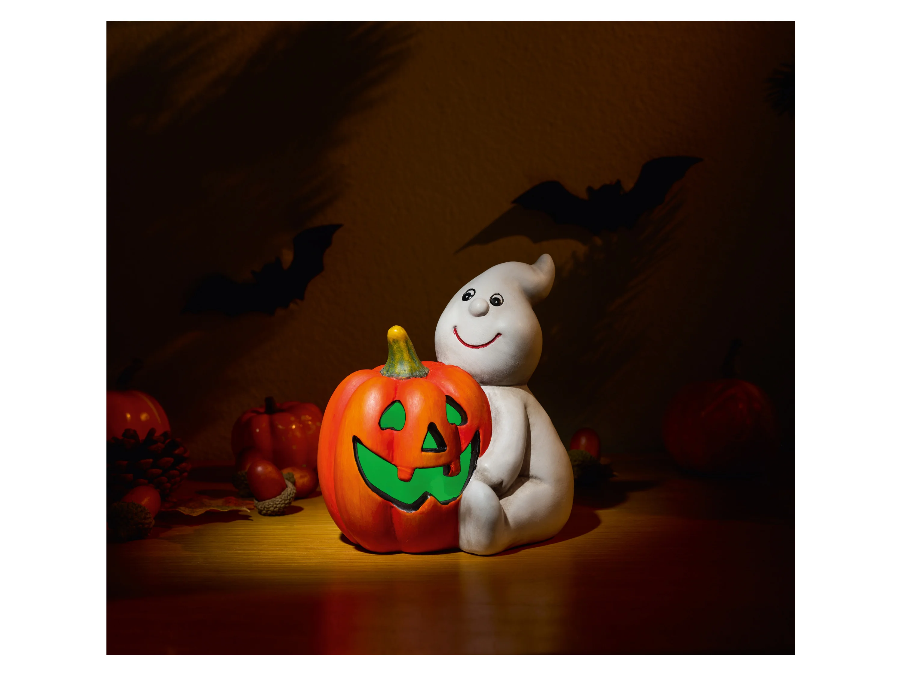 Halloween LED-Dekoration (Kürbis/Geist) – Bild 4 von 4