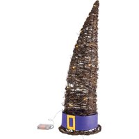 Halloween LED-Hexenbesen /-Hexenhut