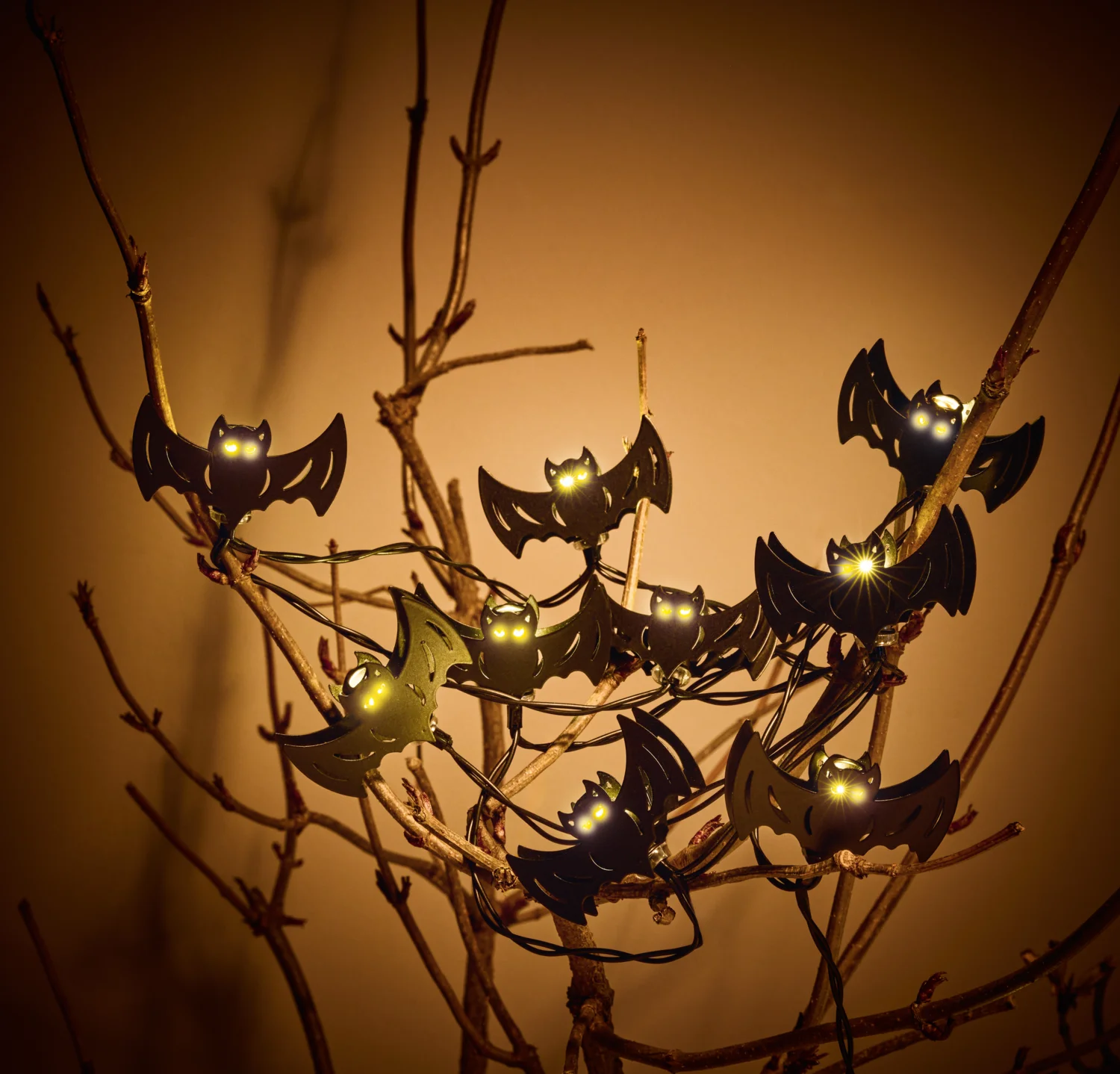 Halloween Lichterkette, mit Timerfunktion (Fledermäuse) – Bild 2 von 3