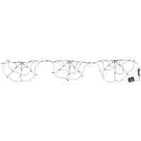 Halloween Lichterkette, mit Timerfunktion (Spinnennetz)