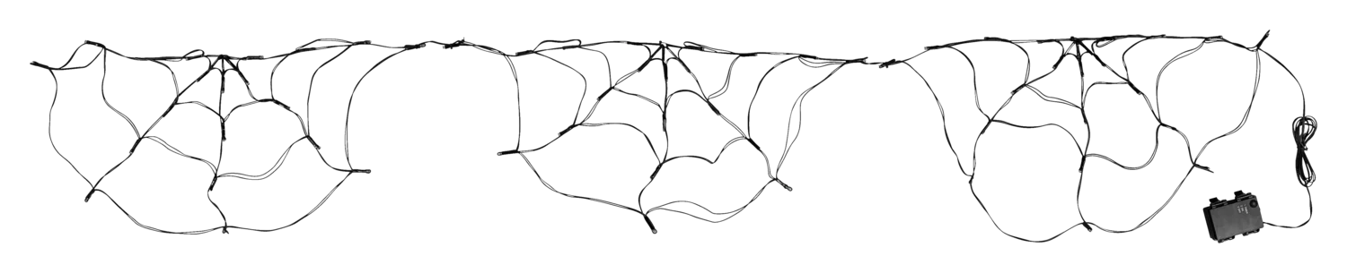 Halloween Lichterkette, mit Timerfunktion (Spinnennetz) – Bild 3 von 3