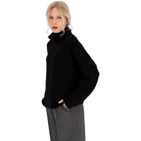 halsüberkopf Accessoires Strickpullover Rollkragenpullover mit Wolle