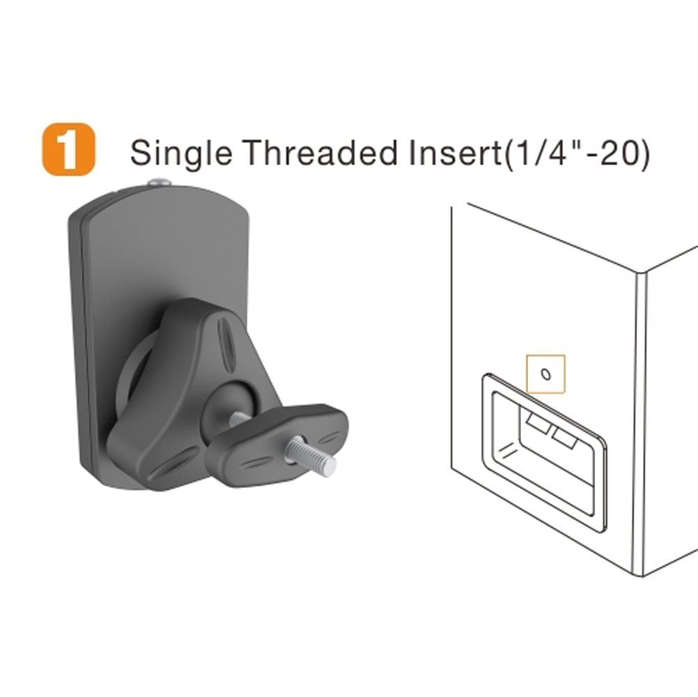 HALTERUNGSPROFI Lautsprecher-Wandhalterung Lautsprecherhalter LS38, (Flexibel ausrichtbar) – Bild 3 von 5