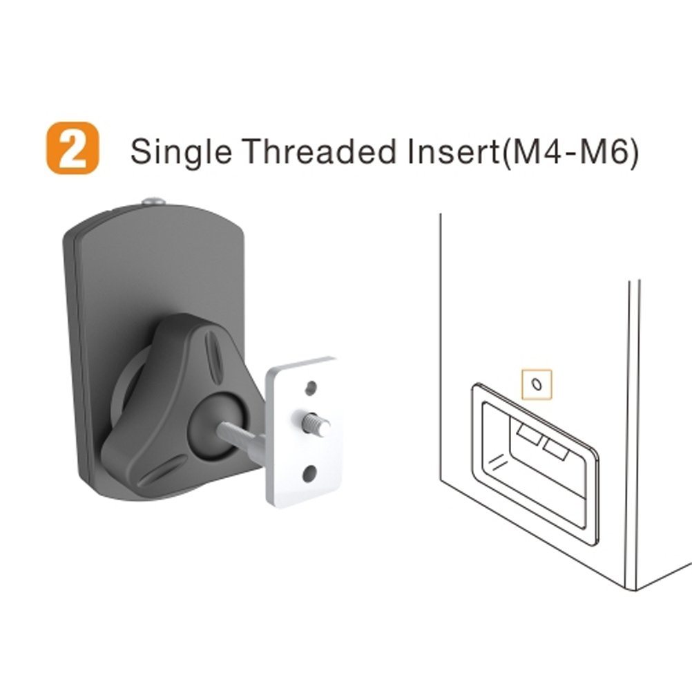 HALTERUNGSPROFI Lautsprecher-Wandhalterung Lautsprecherhalter LS38, (Flexibel ausrichtbar) – Bild 4 von 5