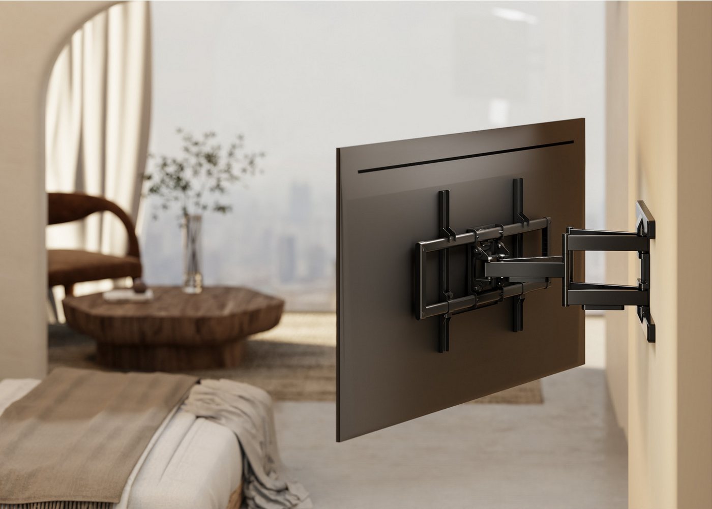 HALTERUNGSPROFI TV-Wandhalterung WMSXL5, (bis 86,00 Zoll, bis 60kg) – Bild 2 von 5