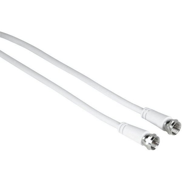 Hama 1,5m Sat-Kabel 85dB Antennen-Kabel F-Stecker Video-Kabel, F-Stecker, Kein (150 cm), geeignet für Full HD TV 4K UHD HD+ HDR DVB-S2, 75 db doppelt geschirmt
