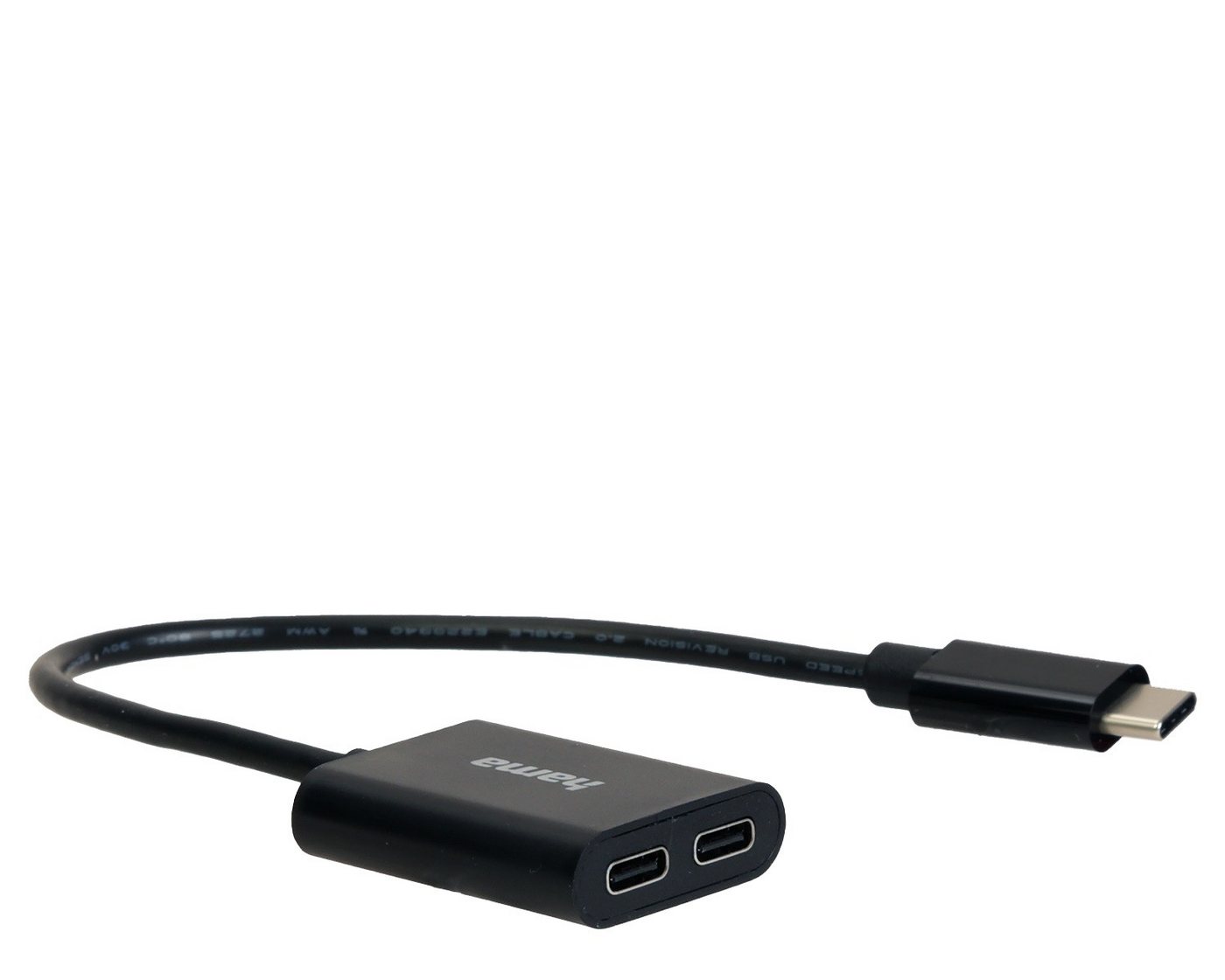 Hama 2in1 Audio-Adapter USB-C auf 2x USB-C USB-Kabel, USB-C + Ladebuchse Strom für Handy Smartphone Tablet PC Notebook – Bild 4 von 5