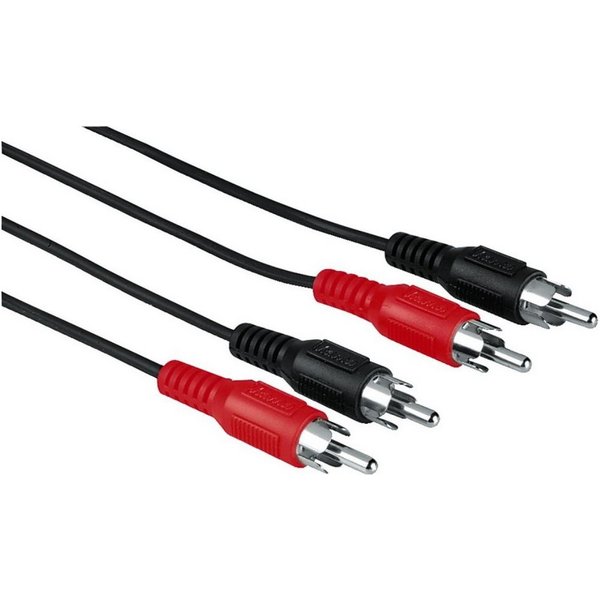 Hama Audio-Kabel 1,2m 2x Cinch-Stecker Stereo Audio-Kabel, Cinch, Audio (120 cm), 2x RCA-Stecker Stereo RCA HiFi Chinch