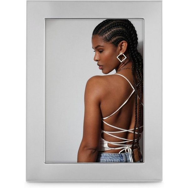 Hama Bilderrahmen Bilderrahmen 13 x 18 cm für 1 Bild, zum Aufhängen und Stellen, silber, für 1 Bilder (1 St), Portraitrahmen, Aluminium, Hochformat, Querformat,